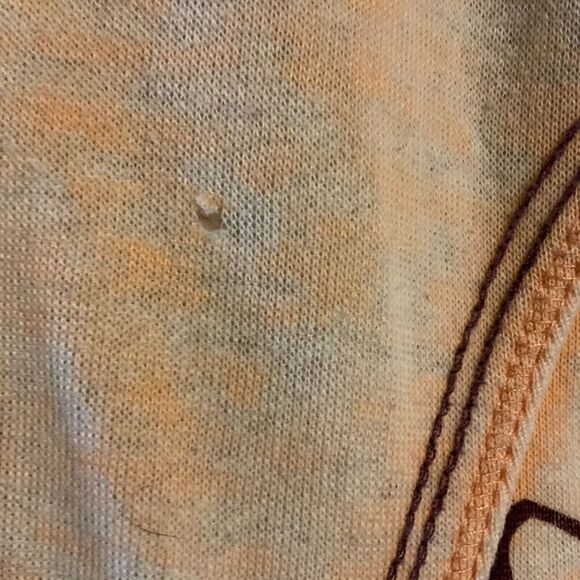 Fox Pullover Hoodie‎ Womens Sz M Light Orange Y2K Racing Moto Logo Burnout - Picture 5 of 13